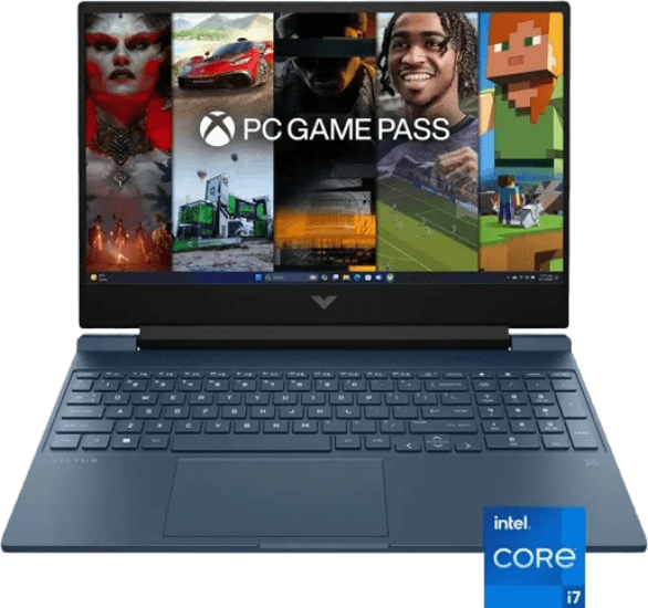 Gaming Laptop HP Victus 15.6" Full HD 144Hz Intel Core i7 16GB RAM RTX 4050 512GB SSD - Performance Blue