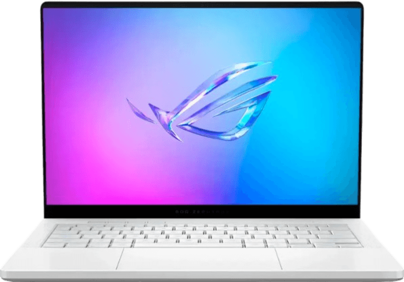 Gaming Laptop ASUS ROG Zephyrus G14 14" 3K OLED 120Hz AMD Ryzen AI 9 HX 32GB RAM RTX 5070 Ti 12GB 1TB SSD - Platinum White
